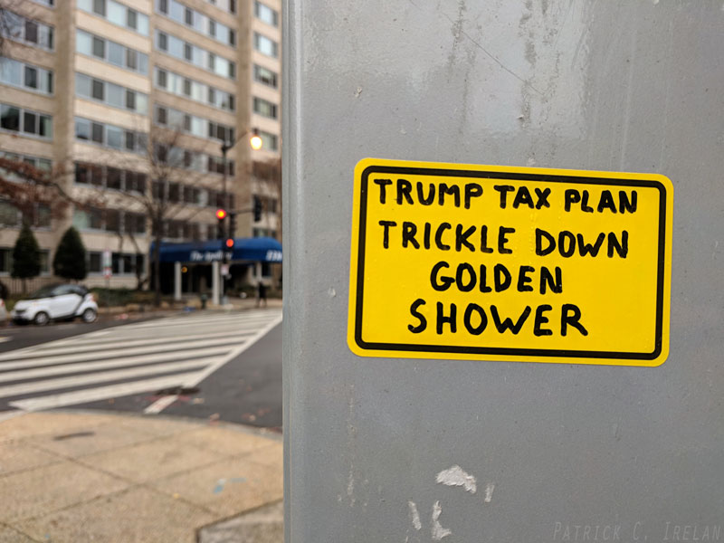 Trump Tax Plan, Dupont Circle, Washington, DC