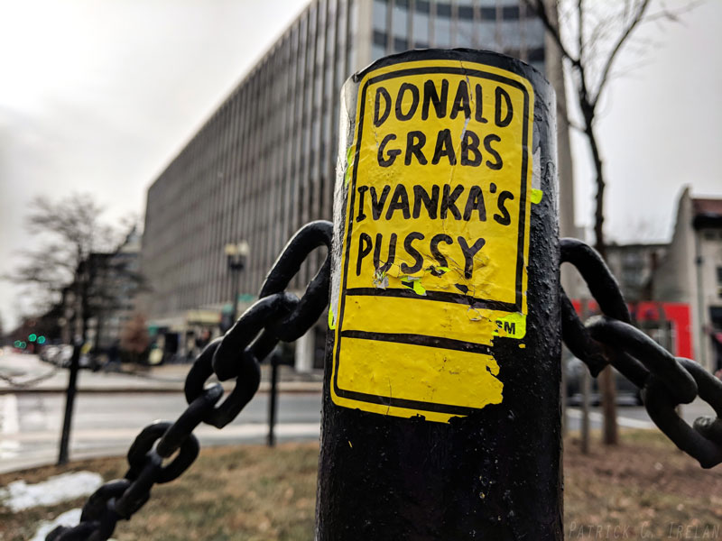 Donald Grabs Ivanka’s Pussy, Dupont Circle, Washington, DC